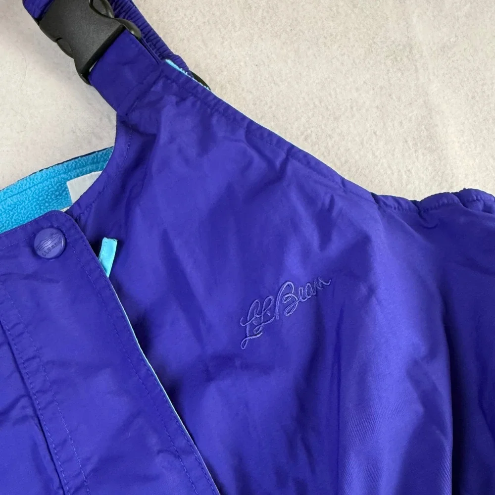 LL Kids L.L. Bean Purple Insulated Snow Bibs Girls Large 14-16 OCY94 Ski Pants